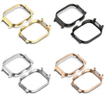 For Redmi Watch 4 Metal Frame Watch Protective Case, Silver, Black, Gold, Rose Gold
