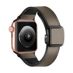 Fold Magnetic Square Buckle PU Silicone Watch Band, For Apple Watch SE 2022 40mm, For Apple Watch SE 2022 44mm, Fro Apple Watch Series 7 41mm, For Apple Watch Series 7 45mm