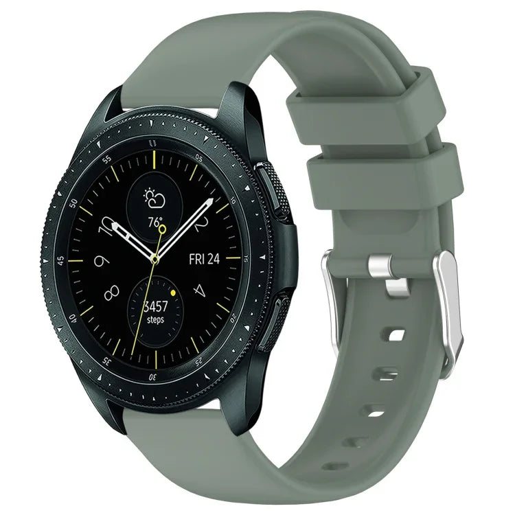 20mm Smooth Solid Color Silicone Watch Band, For Samsung  Galaxy Watch 4 Classic 42mm, For Samsung Galaxy Watch Active 2 44mm, For Samsung Galaxy Watch Active 2 40mm, For Samsung Galaxy Watch 42mm