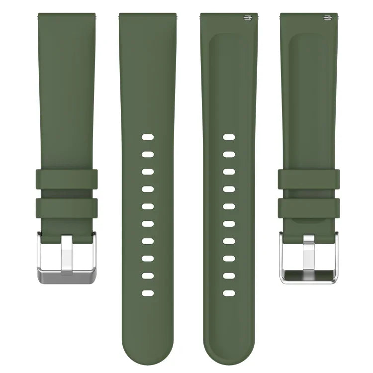 20mm Smooth Solid Color Silicone Watch Band, For Samsung  Galaxy Watch 4 Classic 42mm, For Samsung Galaxy Watch Active 2 44mm, For Samsung Galaxy Watch Active 2 40mm, For Samsung Galaxy Watch 42mm