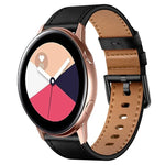 20mm SX Connector Metal Button Switch Leather Watch Band, For Samsung Galaxy Watch 5, For Samsung Galaxy Watch 5 Pro, For Samsung Galaxy Watch 4, For Samsung Galaxy Gear Sport, For Samsung Galaxy Watch 3 41mm, For Samsung Galaxy Watch Active           ...