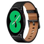 20mm SX Connector Metal Button Switch Leather Watch Band, For Samsung Galaxy Watch 5, For Samsung Galaxy Watch 5 Pro, For Samsung Galaxy Watch 4, For Samsung Galaxy Gear Sport, For Samsung Galaxy Watch 3 41mm, For Samsung Galaxy Watch Active           ...