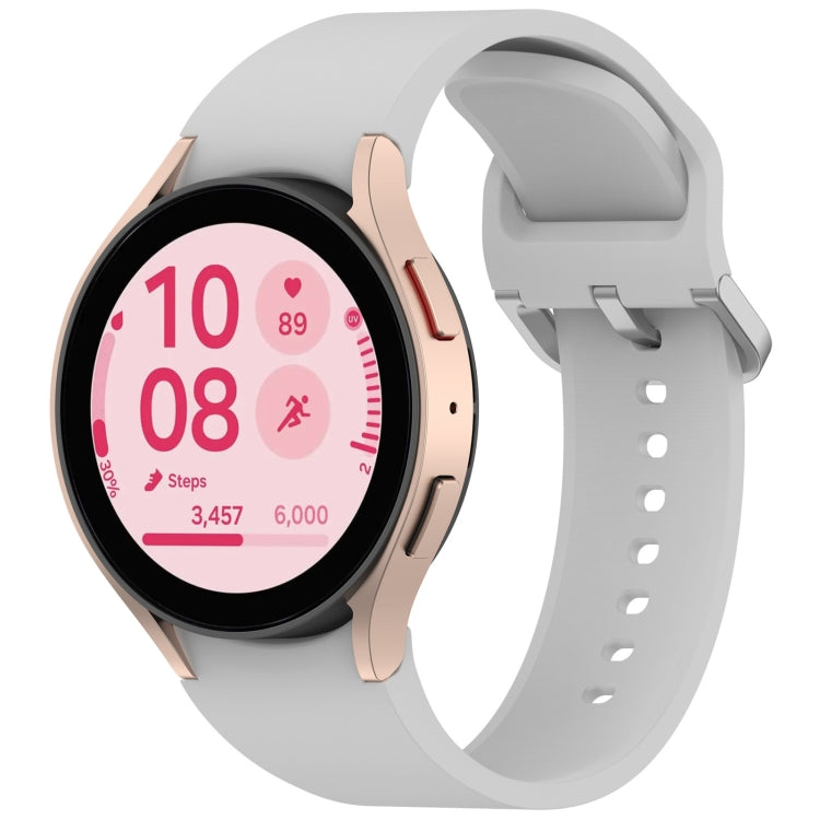 Solid Color Colorful Buckle Quick Release Silicone Watch Band, For Samsung Galaxy Watch FE 40mm, For Samsung Galaxy Watch 7 40 / 44mm