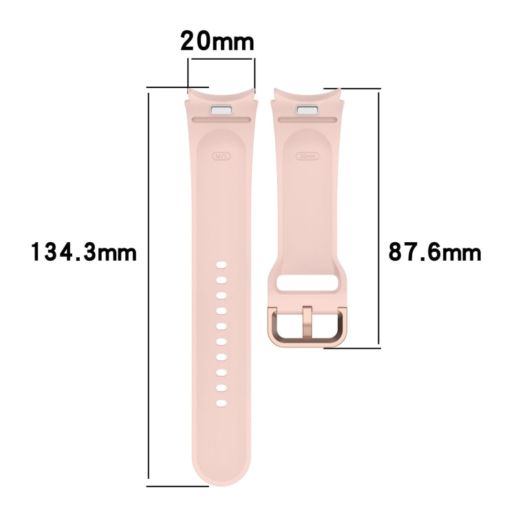 Solid Color Colorful Buckle Quick Release Silicone Watch Band, For Samsung Galaxy Watch FE 40mm, For Samsung Galaxy Watch 7 40 / 44mm