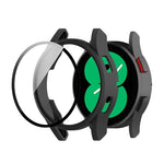 For Samsung Galaxy Watch FE 40mm PC + Tempered Glass Film Integrated Watch Protective Case