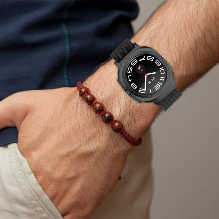 For Samsung Galaxy Watch Ultra 47mm Milan Magnetic Metal Steel Watch Band