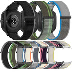 For Galaxy Watch Ultra2 2026 / 2025 / 1 2024 Hook and Loop Fastener Loop Nylon Watch Band, Orange+Beige, Pink+Purple, Black+Gray, Yellow+Gray, Blue+Gray, Green+Grey, Dark Green