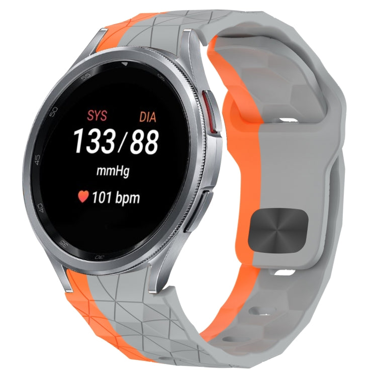 Football Texture Reverse Buckle Silicone Watch Band, For Samsung Galaxy Watch FE 40mm, For Samsung Galaxy Watch 7 44mm, For Samsung Galaxy Watch 7 40mm, For Samsung Galaxy Watch 6 Classic 47mm