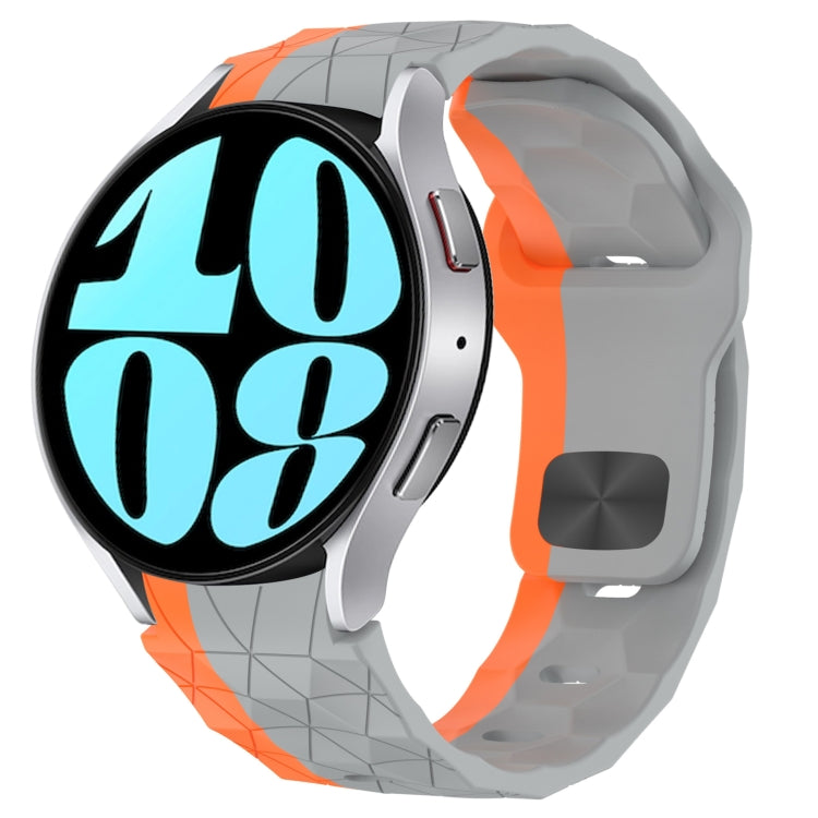 Football Texture Reverse Buckle Silicone Watch Band, For Samsung Galaxy Watch 6 44mm, For Samsung Galaxy Watch 6 40mm, For Samsung Galaxy Watch 6 Classic 43mm, For Samsung Galaxy watch 5 Pro Golf Edition
