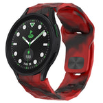 Football Texture Reverse Buckle Silicone Watch Band, For Samsung Galaxy Watch 6 44mm, For Samsung Galaxy Watch 6 40mm, For Samsung Galaxy Watch 6 Classic 43mm, For Samsung Galaxy watch 5 Pro Golf Edition
