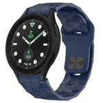 Football Texture Reverse Buckle Silicone Watch Band, For Samsung Galaxy Watch 6 44mm, For Samsung Galaxy Watch 6 40mm, For Samsung Galaxy Watch 6 Classic 43mm, For Samsung Galaxy watch 5 Pro Golf Edition