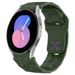 Football Texture Reverse Buckle Silicone Watch Band, For Samsung Galaxy watch 5 Golf Edition, For Samsung Galaxy Watch 5  44mm, For Samsung Galaxy Watch 5 Pro  45mm, For Samsung Galaxy Watch 5  40mm