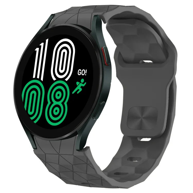 Football Texture Reverse Buckle Silicone Watch Band, For Samsung Galaxy Watch 4 44mm, For Samsung Galaxy Watch 4 40mm, For Samsung  Galaxy Watch 4 Classic 46mm, For Samsung  Galaxy Watch 4 Classic 42mm