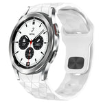 Football Texture Reverse Buckle Silicone Watch Band, For Samsung Galaxy Watch 4 44mm, For Samsung Galaxy Watch 4 40mm, For Samsung  Galaxy Watch 4 Classic 46mm, For Samsung  Galaxy Watch 4 Classic 42mm