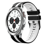 20mm Two Color Sports Silicone Watch Band, For Samsung  Galaxy Watch 4 Classic 42mm, For Samsung Galaxy Watch Active 2 44mm, For Samsung Galaxy Watch Active 2 40mm