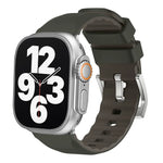 Two-Color Silicone Watch Band, For Apple Watch Series 4 44mm, For Apple Watch Series 4 40mm