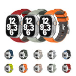 Two-Color Silicone Watch Band, For Apple Watch Series 4 44mm, For Apple Watch Series 4 40mm