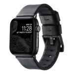 Genuine Leather Hybrid Silicone Watch Band, For Apple Watch Series 10 46mm, For Apple Watch Series 10 42mm, For Apple Watch SE 2023 44mm, For Apple Watch SE 2023 40mm, For Apple Watch Ultra 2 49mm, For Apple Watch Series 9 45mm                         ...