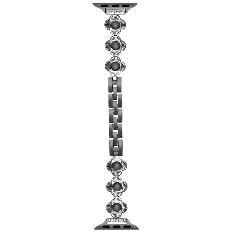 Four Leaf Clover Quick-Release Metal Chain Watch Band, For Apple Watch Series 3 38mm, For Apple Watch Series 3 42mm