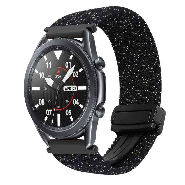 22mm Magnetic Buckle Braided Watch Band, For Samsung Galaxy Gear S3 Frontier, For Samsung Galaxy Watch 3 45mm