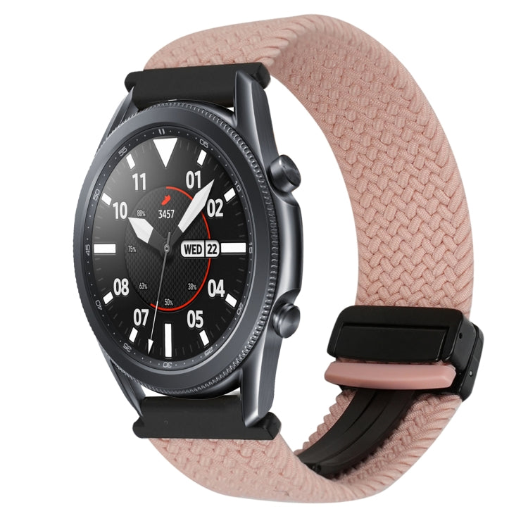 22mm Magnetic Buckle Braided Watch Band, For Samsung Galaxy Gear S3 Frontier, For Samsung Galaxy Watch 3 45mm