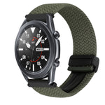 22mm Magnetic Buckle Braided Watch Band, For Samsung Galaxy Gear S3 Frontier, For Samsung Galaxy Watch 3 45mm