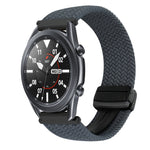 22mm Magnetic Buckle Braided Watch Band, For Samsung Galaxy Gear S3 Frontier, For Samsung Galaxy Watch 3 45mm