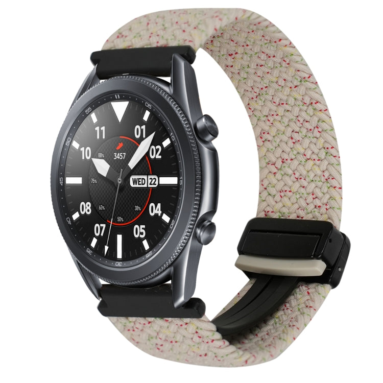 22mm Magnetic Buckle Braided Watch Band, For Samsung Galaxy Gear S3 Frontier, For Samsung Galaxy Watch 3 45mm