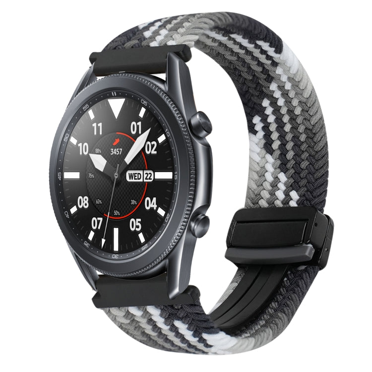 22mm Magnetic Buckle Braided Watch Band, For Samsung Galaxy Gear S3 Frontier, For Samsung Galaxy Watch 3 45mm