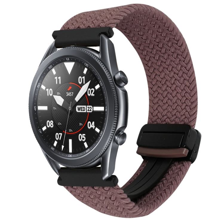 22mm Magnetic Buckle Braided Watch Band, For Samsung Galaxy Gear S3 Frontier, For Samsung Galaxy Watch 3 45mm