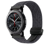 22mm Magnetic Buckle Braided Watch Band, For Samsung Galaxy Gear S3 Frontier, For Samsung Galaxy Watch 3 45mm