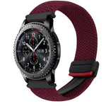 22mm Magnetic Buckle Braided Watch Band, For Samsung Galaxy Gear S3 Frontier, For Samsung Galaxy Watch 3 45mm