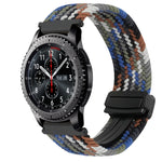 22mm Magnetic Buckle Braided Watch Band, For Samsung Galaxy Gear S3 Frontier, For Samsung Galaxy Watch 3 45mm