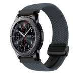 22mm Magnetic Buckle Braided Watch Band, For Samsung Galaxy Gear S3 Frontier, For Samsung Galaxy Watch 3 45mm