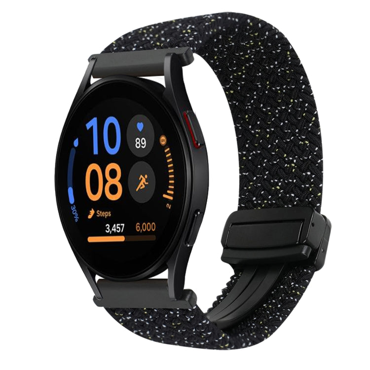 20mm Magnetic Buckle Braided Watch Strap, For Samsung Galaxy Watch FE 40mm, For Samsung Galaxy Watch 6 Classic