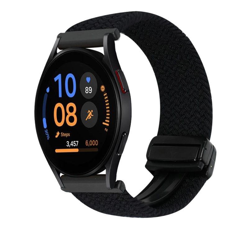 20mm Magnetic Buckle Braided Watch Strap, For Samsung Galaxy Watch FE 40mm, For Samsung Galaxy Watch 6 Classic