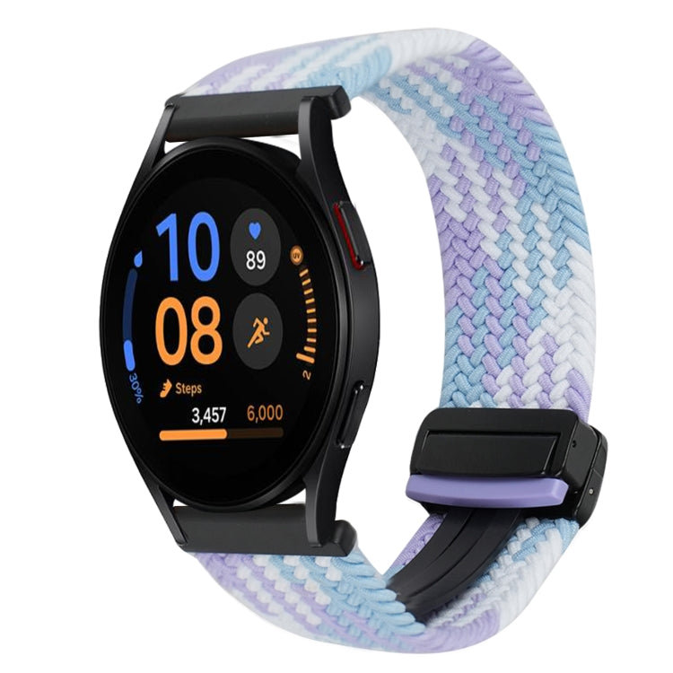 20mm Magnetic Buckle Braided Watch Strap, For Samsung Galaxy Watch FE 40mm, For Samsung Galaxy Watch 6 Classic