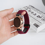 20mm Magnetic Buckle Braided Watch Strap, For Samsung Galaxy Watch 5 Pro, For Samsung Gear Sport