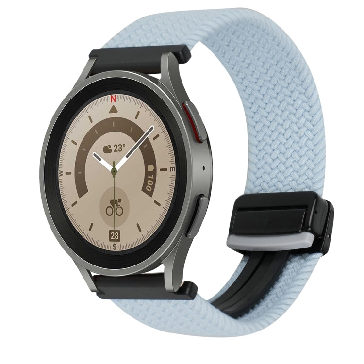 20mm Magnetic Buckle Braided Watch Strap, For Samsung Galaxy Watch 5 Pro, For Samsung Gear Sport
