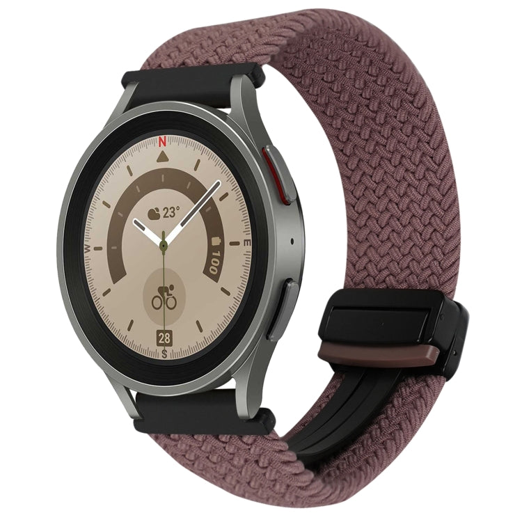 20mm Magnetic Buckle Braided Watch Strap, For Samsung Galaxy Watch 5 Pro, For Samsung Gear Sport