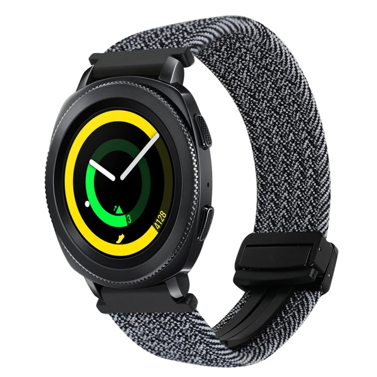 20mm Magnetic Buckle Braided Watch Strap, For Samsung Galaxy Watch 5 Pro, For Samsung Gear Sport