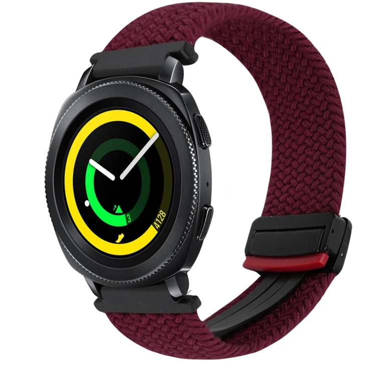 20mm Magnetic Buckle Braided Watch Strap, For Samsung Galaxy Watch 5 Pro, For Samsung Gear Sport