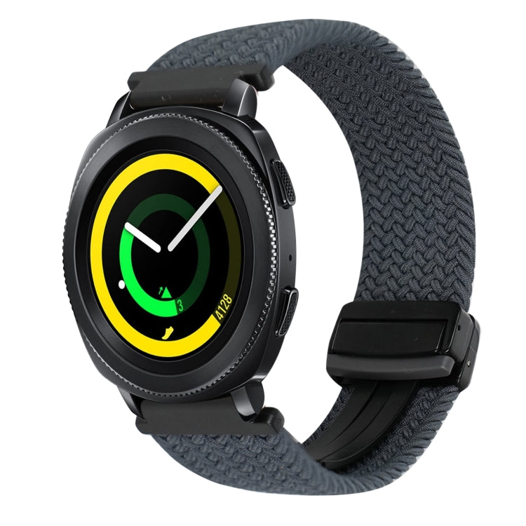 20mm Magnetic Buckle Braided Watch Strap, For Samsung Galaxy Watch 5 Pro, For Samsung Gear Sport