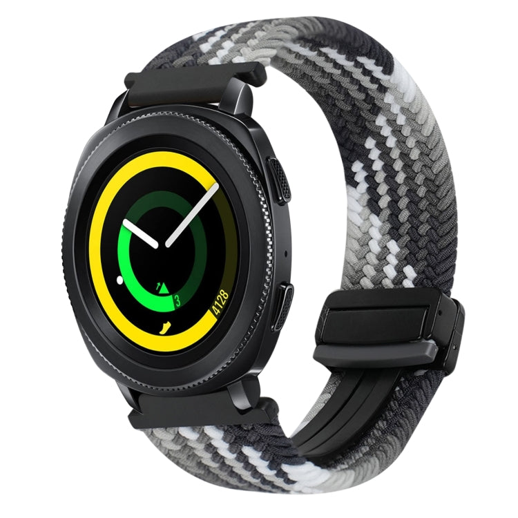 20mm Magnetic Buckle Braided Watch Strap, For Samsung Galaxy Watch 5 Pro, For Samsung Gear Sport