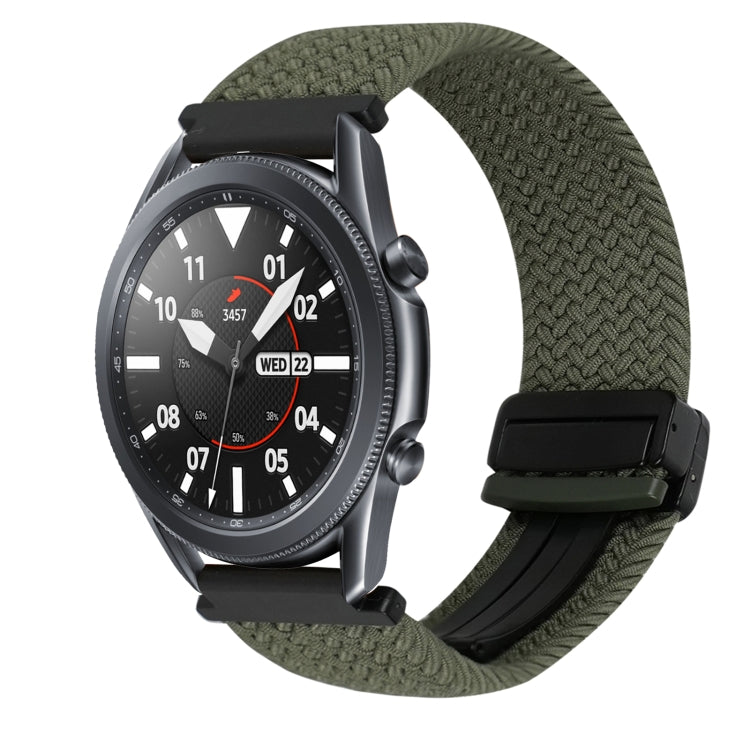20mm Magnetic Buckle Braided Watch Strap, For Samsung Galaxy Watch Active 2, For Samsung Galaxy Watch 3 41mm