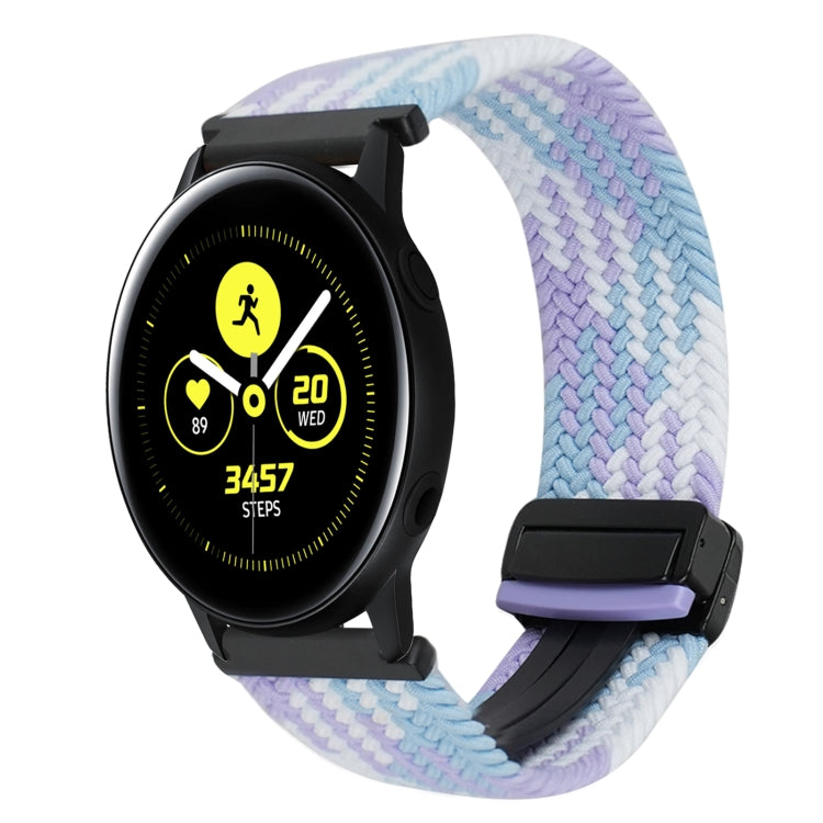 20mm Magnetic Buckle Braided Watch Strap, For Samsung Galaxy Watch Active, For Samsung Galaxy Watch 42mm
