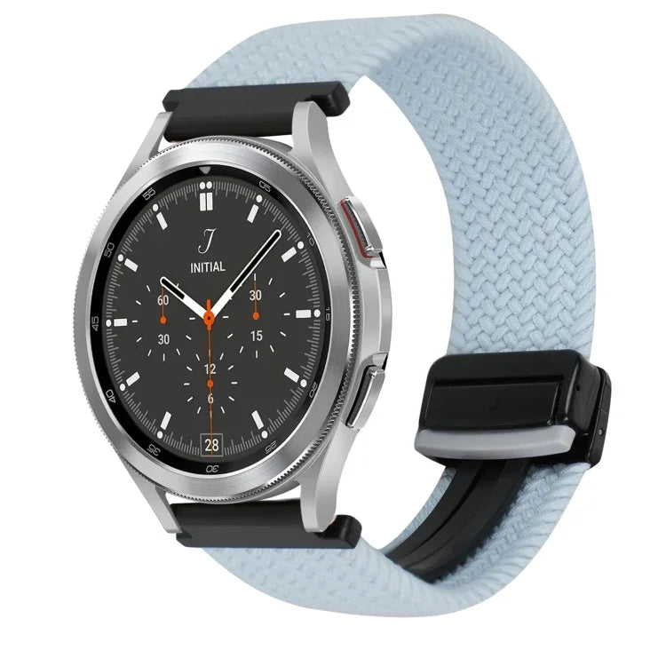20mm Magnetic Buckle Braided Watch Strap, For Samsung Galaxy Watch 4, For Samsung Galaxy Watch 4 Classic