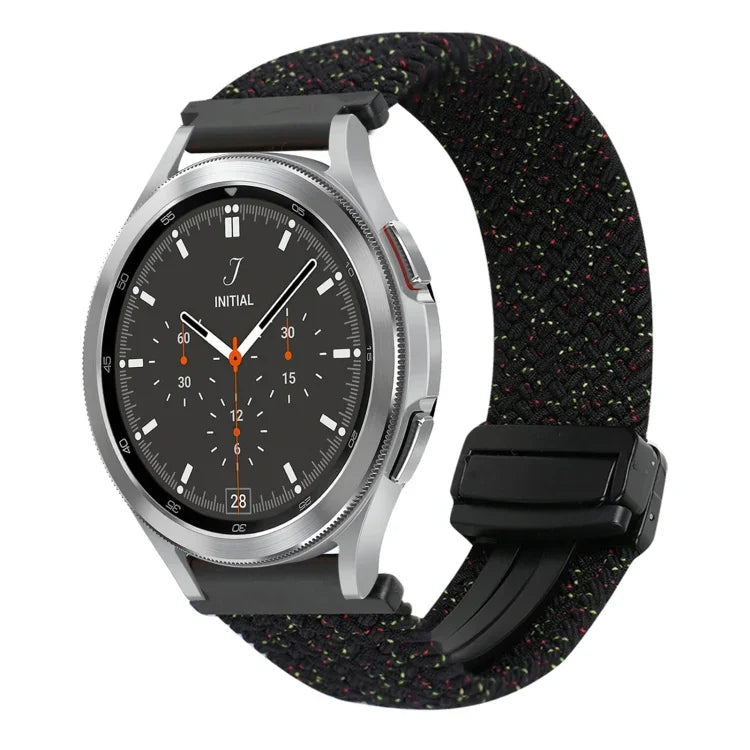 20mm Magnetic Buckle Braided Watch Strap, For Samsung Galaxy Watch 4, For Samsung Galaxy Watch 4 Classic