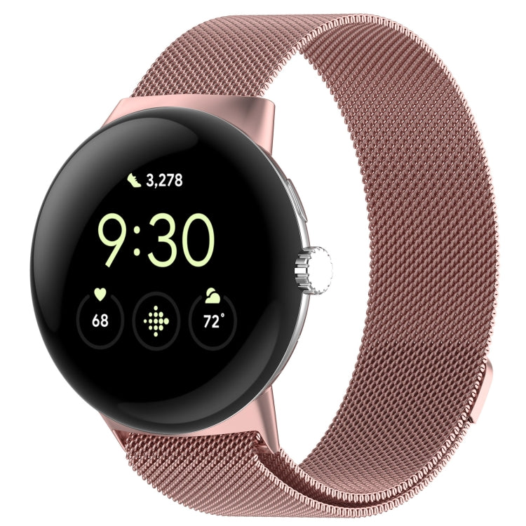 Milanese Metal Magnetic Watch Band, For  Google Pixel Watch 4 / Watch 3 45mm, For Google Pixel Watch 4 / 3 / 2 / 1 41mm