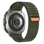 For Samsung Galaxy Watch Ultra 47mm / Ultra 2025 Sea Wave Texture Nylon Hook and Loop Fastener Watch Band